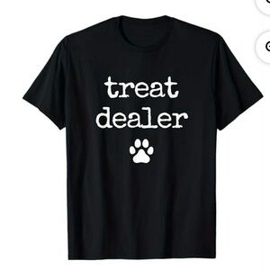 Unisex Black 'Treat Dealer' Dog Lover T-Shirt